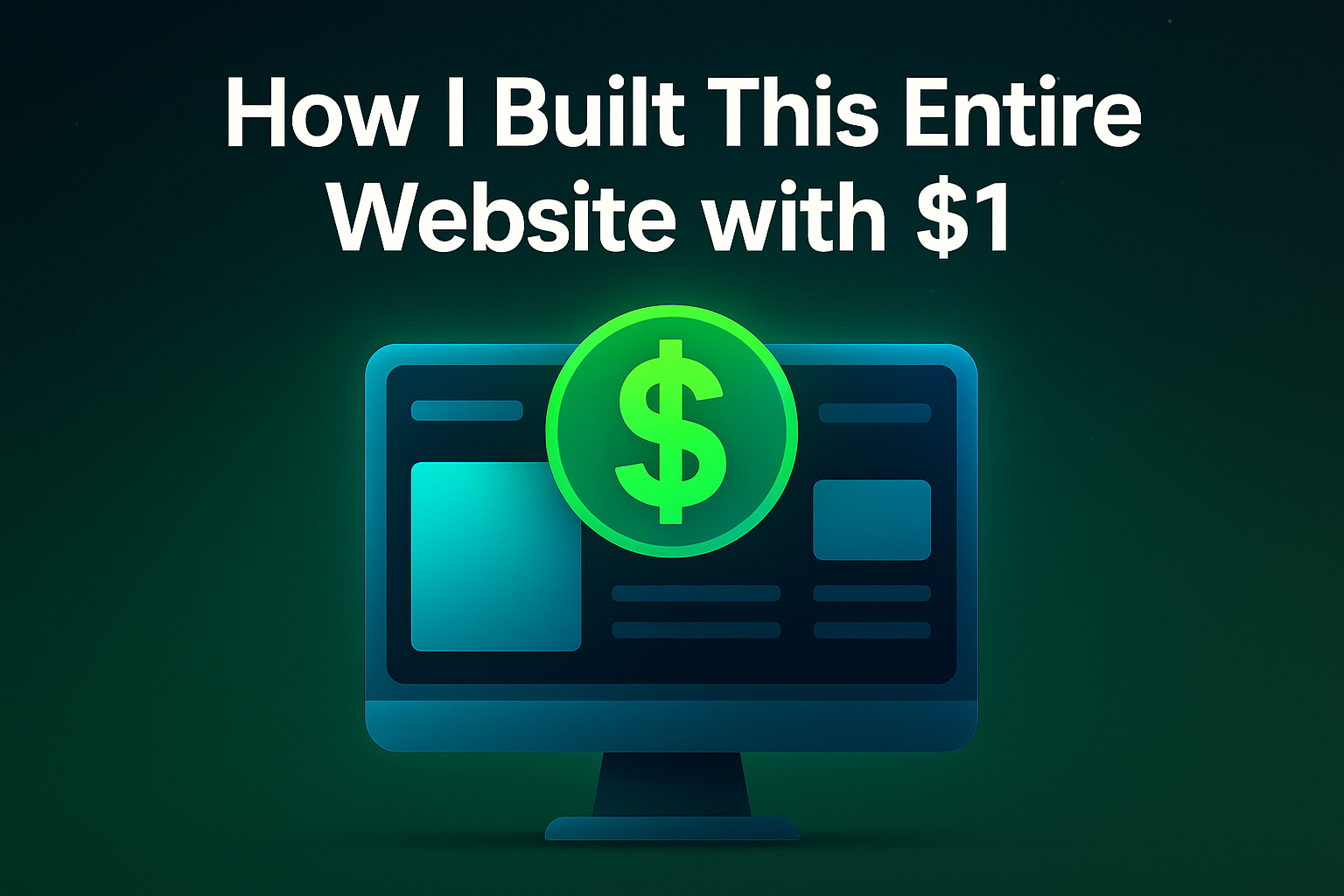 I Built a Fully Production-Ready Developer Portfolio for $1 — Here's How