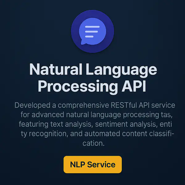 Natural Language Processing API